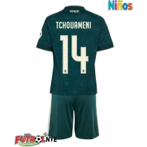 Camiseta Real Madrid Aurelien Tchouameni #14 Visitante Equipación para niños 2026-27 manga corta (+ pantalones cortos)